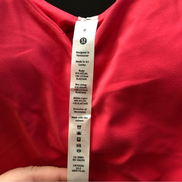 NWT Lululemon Align Tank Lipgloss Pink Size 6 - Picture 6 of 6
